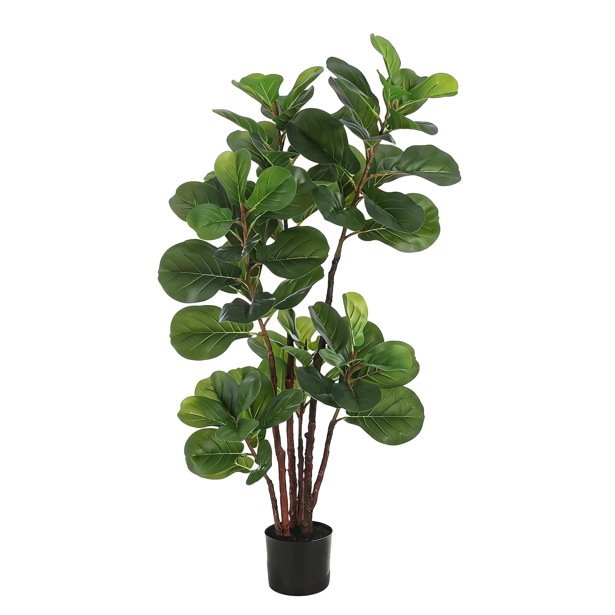 Künstlicher Geigenfeigenbaum, 150 Cm Höhe, 102 Blätter, Für Den Innenbereich, Polyethylenmaterial, Baumstil