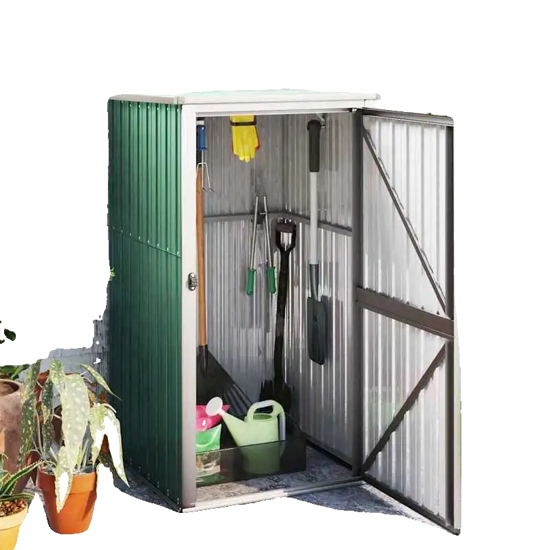 Gartenhaus, Verzinkter Stahl, Wasserdichtes Design, Grün