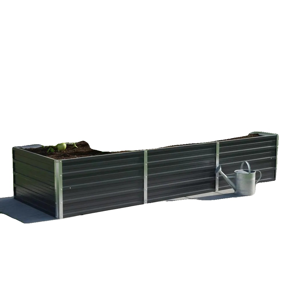 Gartenbeet, Verzinkter Stahl, Langlebig Und Wetterbeständig, Armeegrün