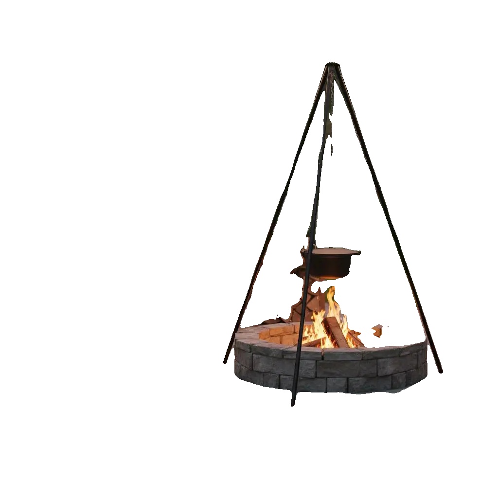 Kochen Stand, Verstellbares Stahl Design, Tragbar Für Den Außenbereich, Armeegrün