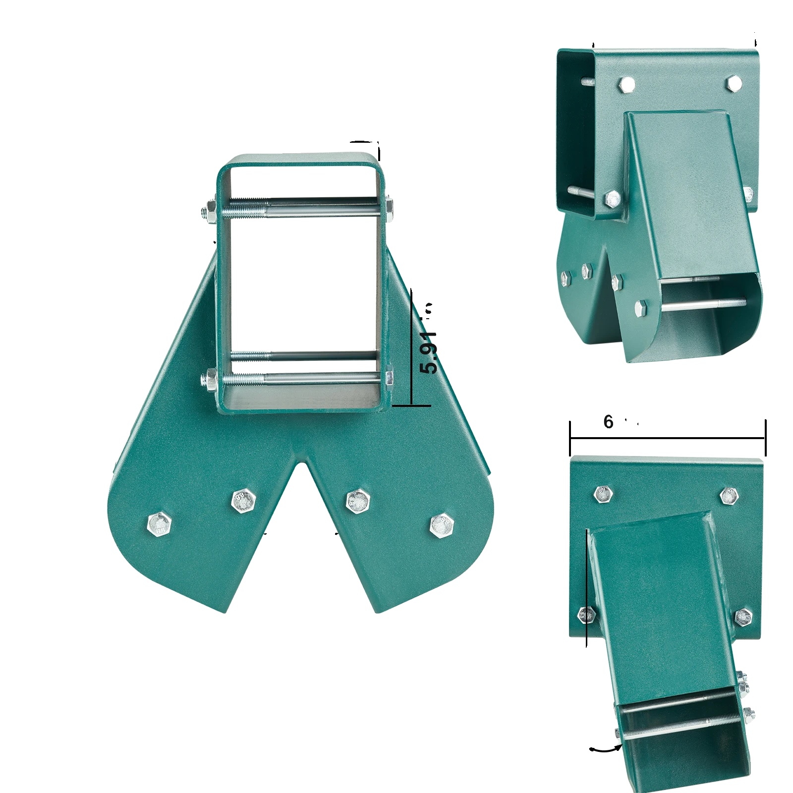 A-frame Schaukelset Halterungen, Schwerlaststahl, Komplettes Montagematerial, 3 Stück