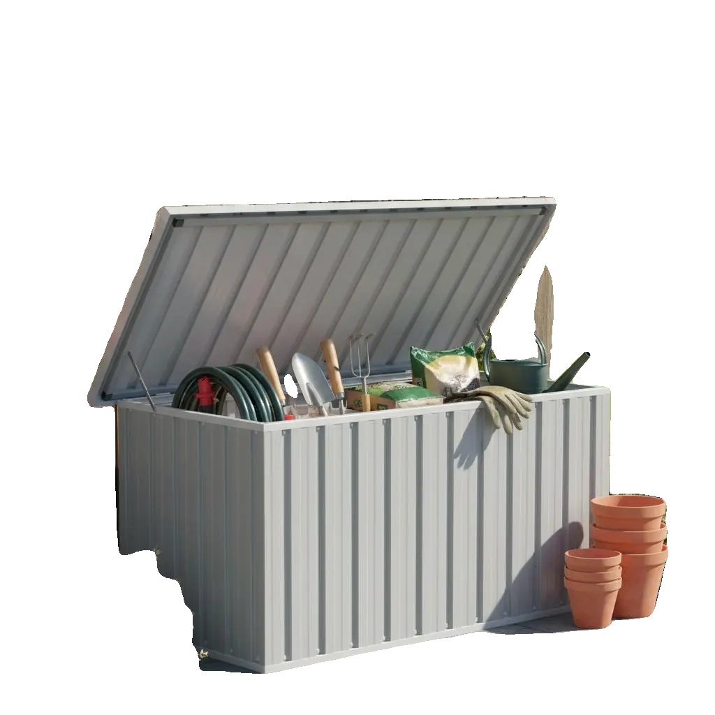 Aufbewahrungsbox, Wasserdichtes Verzinktes Stahl, Großzügiger Stauraum, Armeegrün