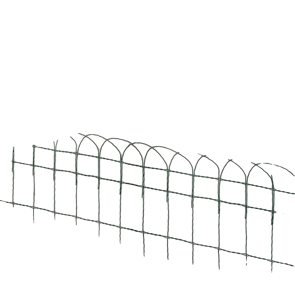 Gartenrand, Pulverbeschichteter Stahl, 10m X 0,4m, Wetterfest, Rostfrei, Spitze Enden
