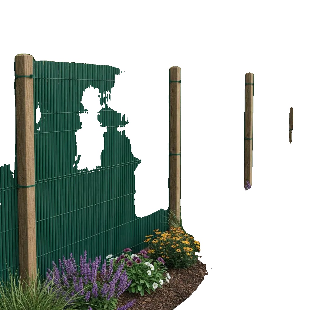 Doppelzaun, Langlebiges Design, Vielseitige Anwendungen, Armeegrün