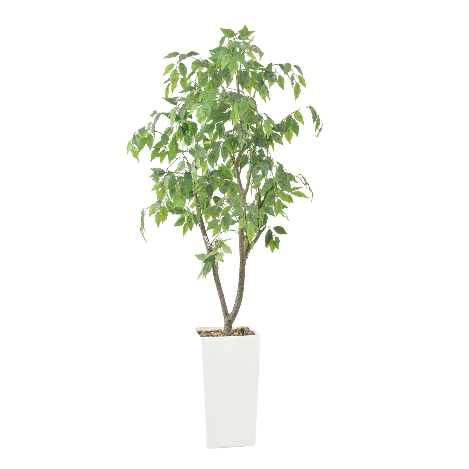 Künstlicher Ficusbaum, Lebensechte Seidenblätter, Für Innen- Und Außenbereich, Grün