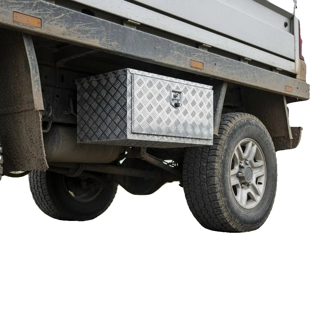 Lkw-werkzeugkasten, Sicheres Schlossmechanismus, Langlebige Aluminiumlegierung, Armeegrün