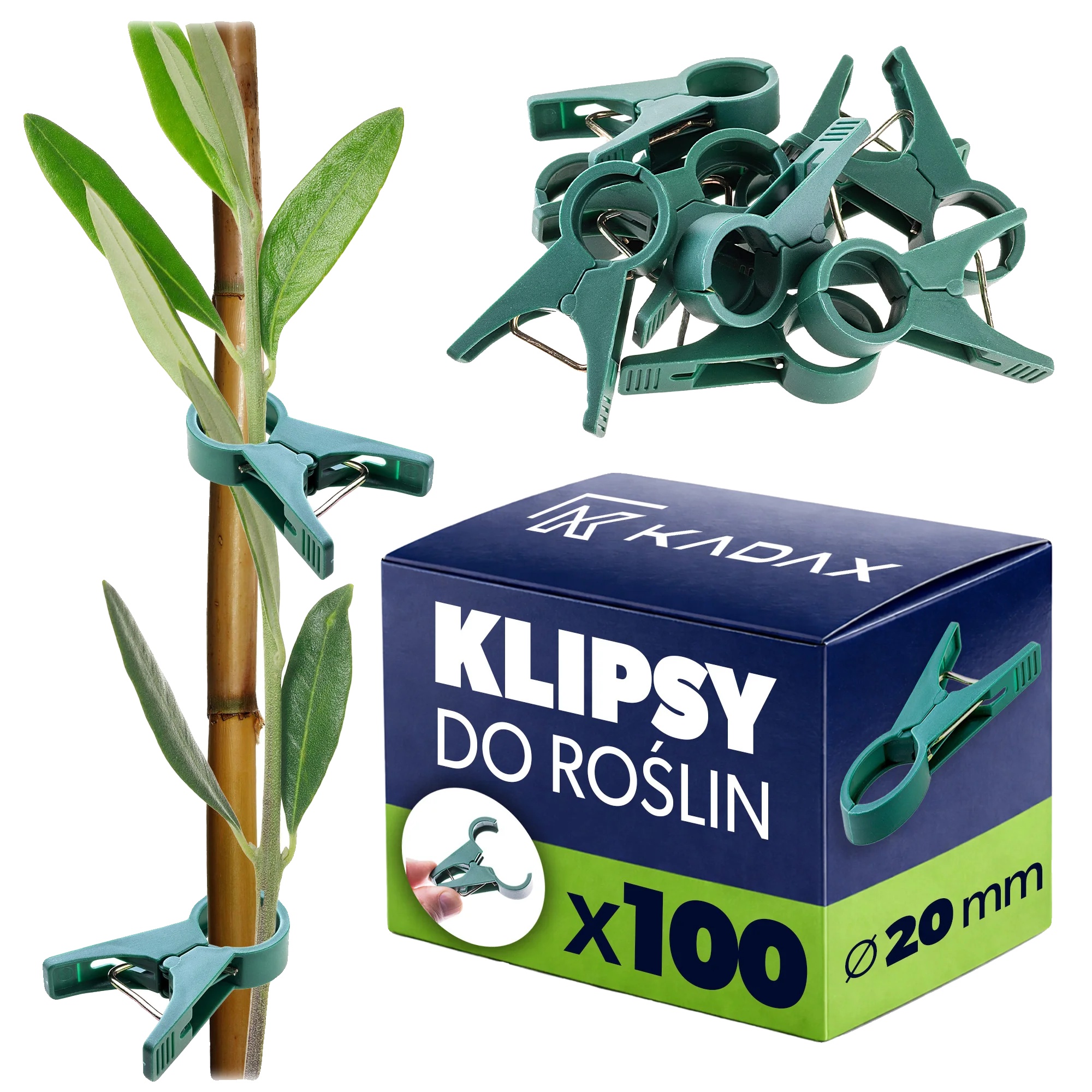 Pflanzenclips, 20 Mm Durchmesser, Langlebiger Kunststoff, Universelle Kompatibilität, Ergonomisches Design, Wetterbeständige Leistung