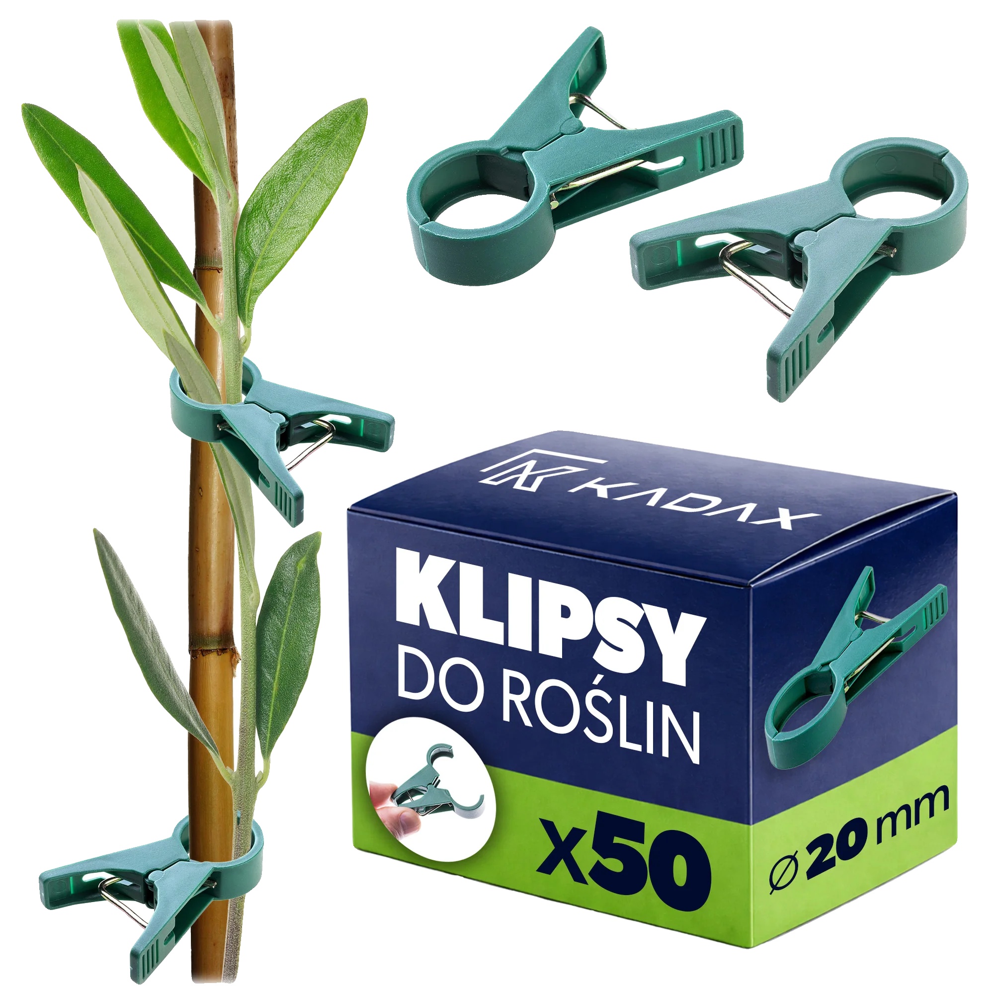 Pflanzenclips, 20 Mm Abmessungen, Kompatibel Mit Verschiedenen Pflanzen, Set Aus 50 Clips, Langlebiges Kunststoffmaterial, Ergonomisches Design