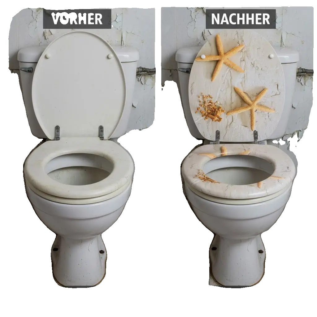 Toilettensitz, Holzabdeckung, Universelle Passform, Armeegrün