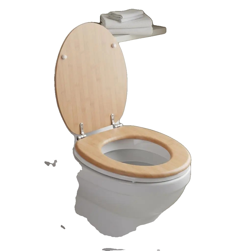 Toilettensitzbezug, Bambusdesign, Universelle Passform, Armeegrün