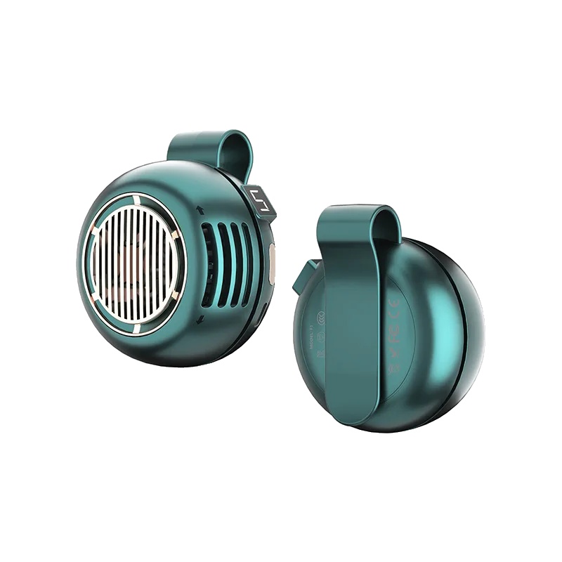 Mini Bladeless Ventilator, Freihändiges Design, Einstellbare 3-geschwindigkeitsfunktion, Grün