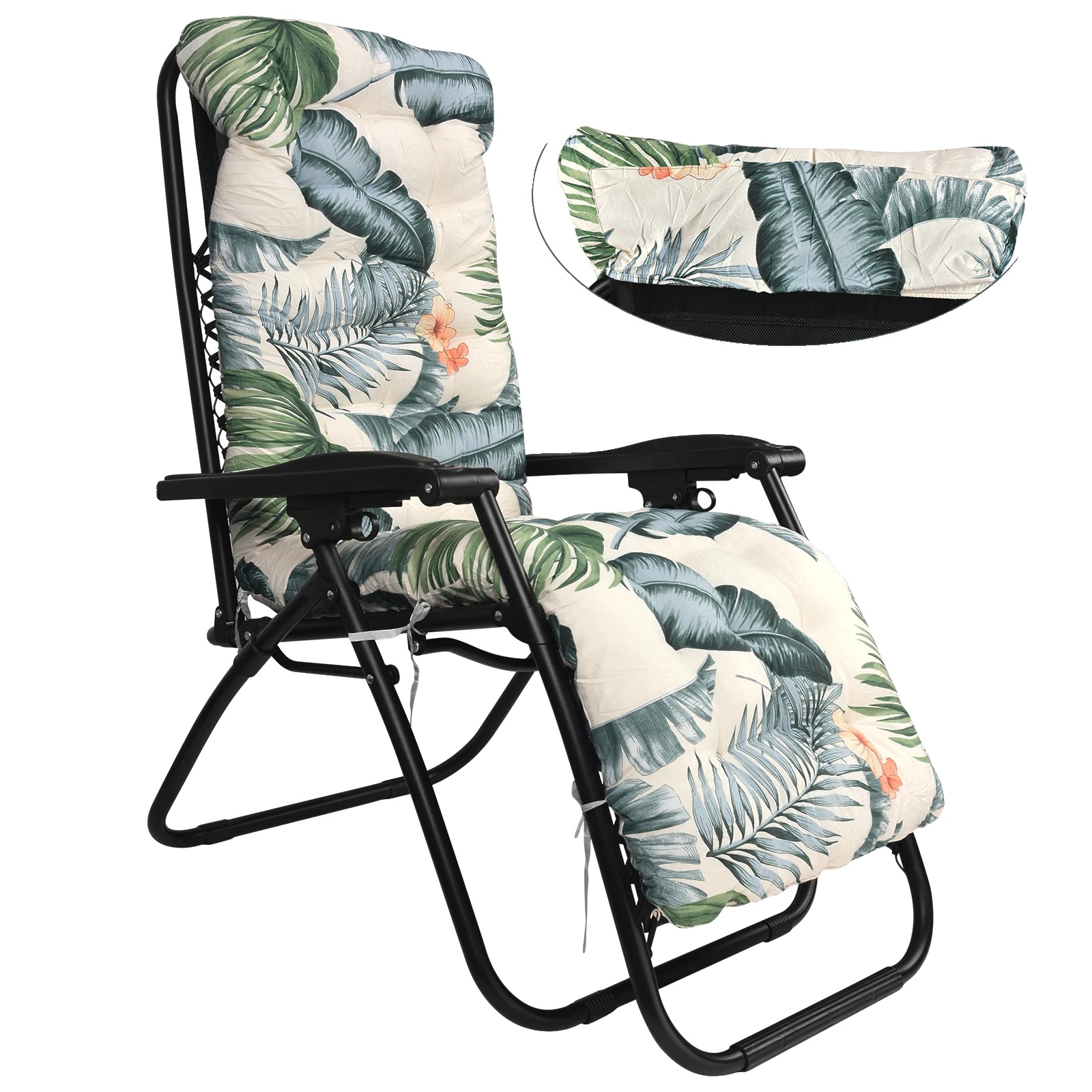 Sonnenliege Kissen, Ergonomisches Design, Rutschfeste Eigenschaft, Grün