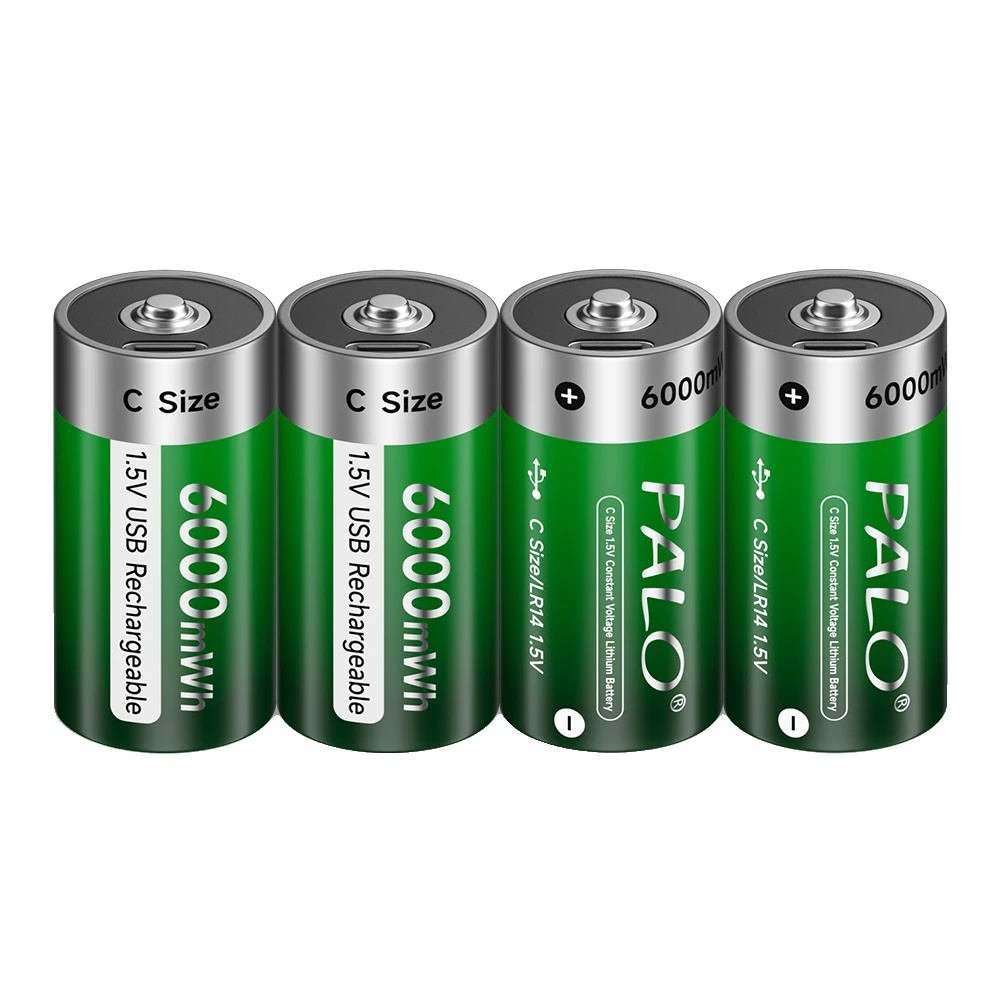 Wiederaufladbare Batterie, Typ-c Usb-ladung, Umweltfreundliches Design, 4 Stück Batterie