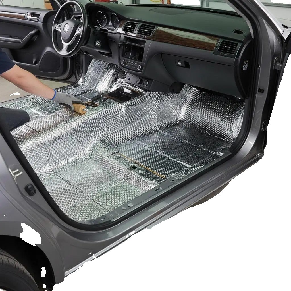 Schalldämmmatte, Hochtemperaturisolierung, 3-schichten-design, Armeegrün