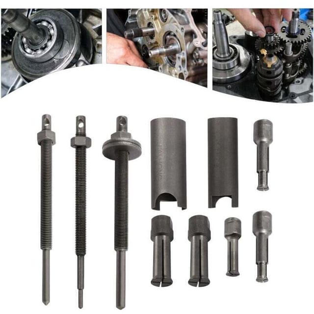 Choyclit Motorrad-lagerabzieher, 8-teiliges Werkzeugset Zum Entfernen Von Innenlagern, 9 30 Mm Motorrad-innenlagerabzieher-set Für Fahrradräder, Maschinenlager