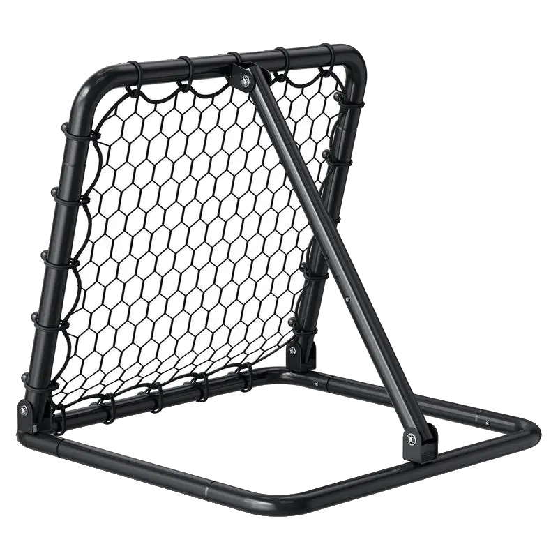 Fußball Rückprallnetz, Verstellbare Winkel, Langlebige Stahlrohre, Grün