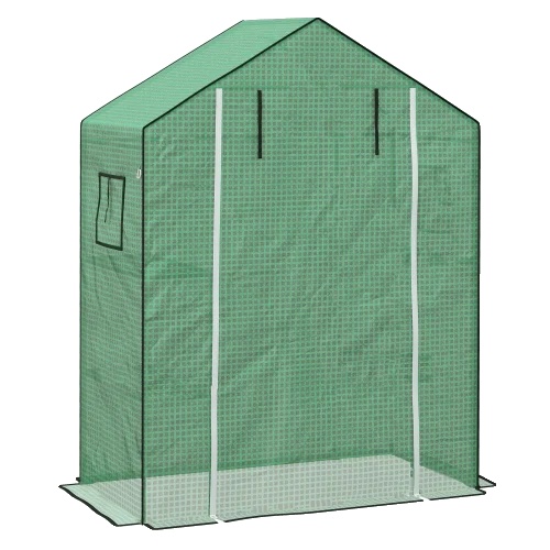 Gewächshausfolie, Verstärkter Kunststoff, Uv-beständig, Abmessungen 140x73x190 Cm, Reißverschluss-tür, Geeignet Für Gewächshausmodelle
