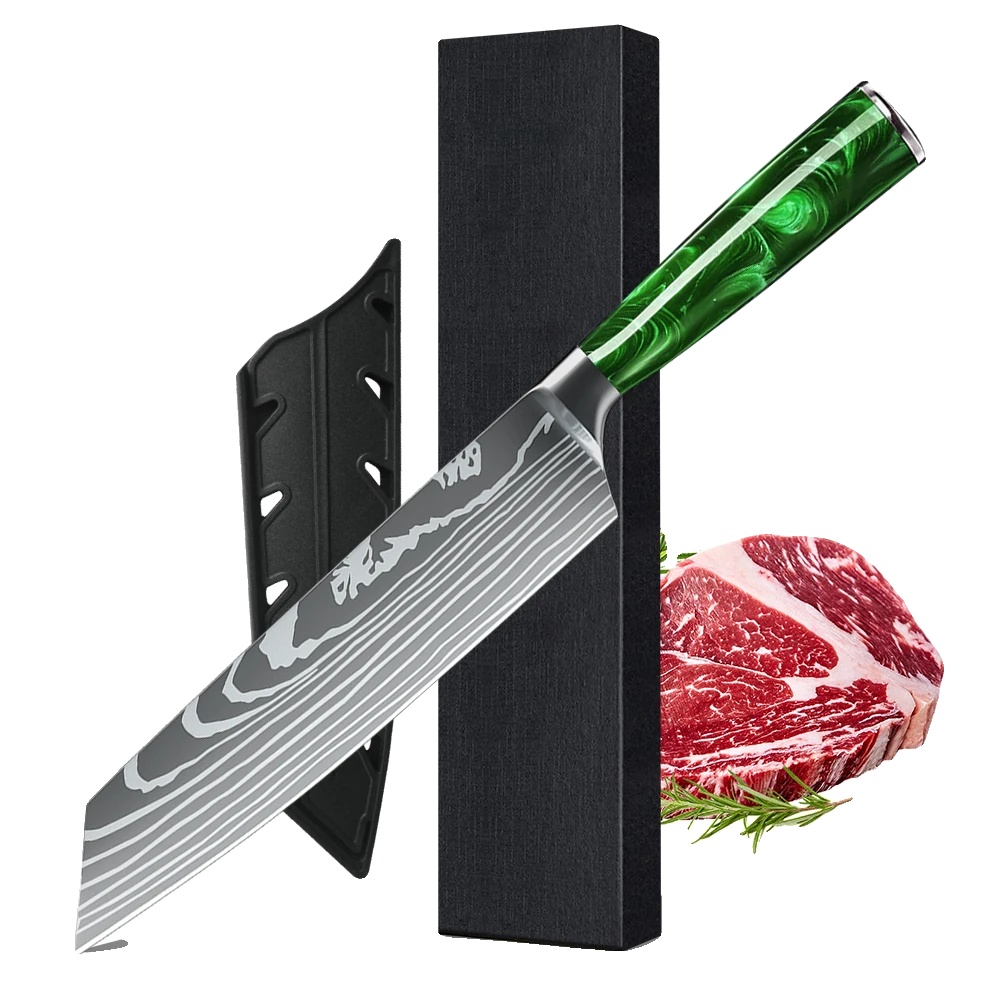 Küchenmesser Set, Hochwertiger Kohlenstoff-edelstahl, Präzisionsklingen, 1stück-j