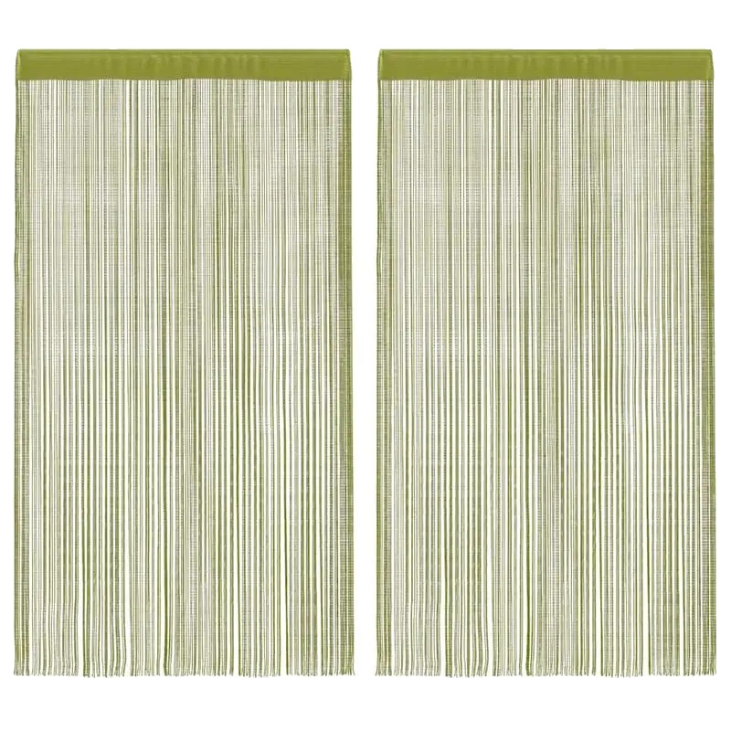 Stringvorhang, 2 Paneele, Vielseitige Wohnkultur, Grün