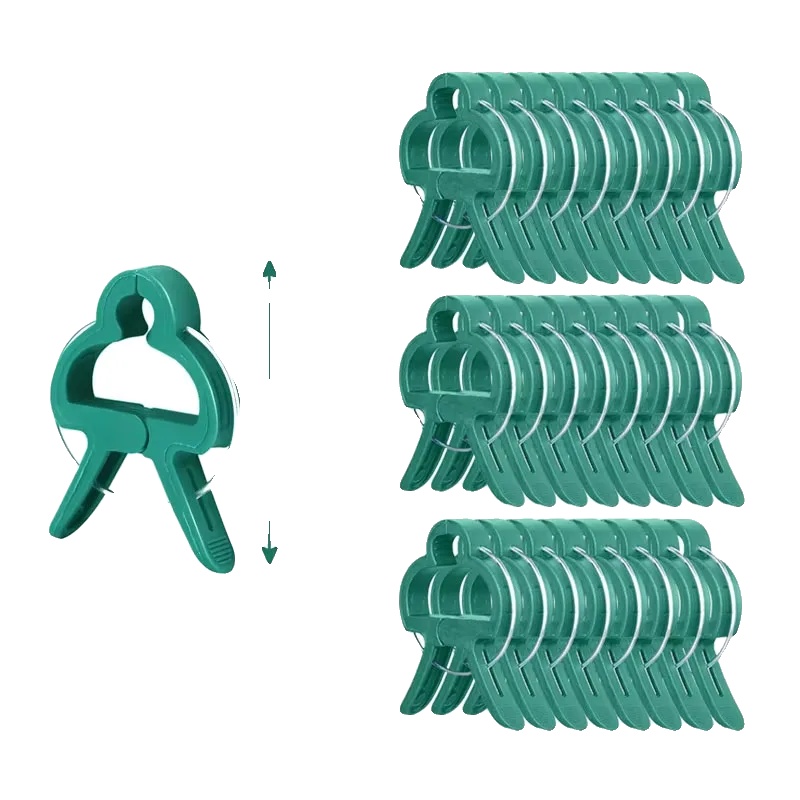 Pflanzenclips, Langlebiger Kunststoff, Einfach Zu Verwenden, Grün-d, 80pcs