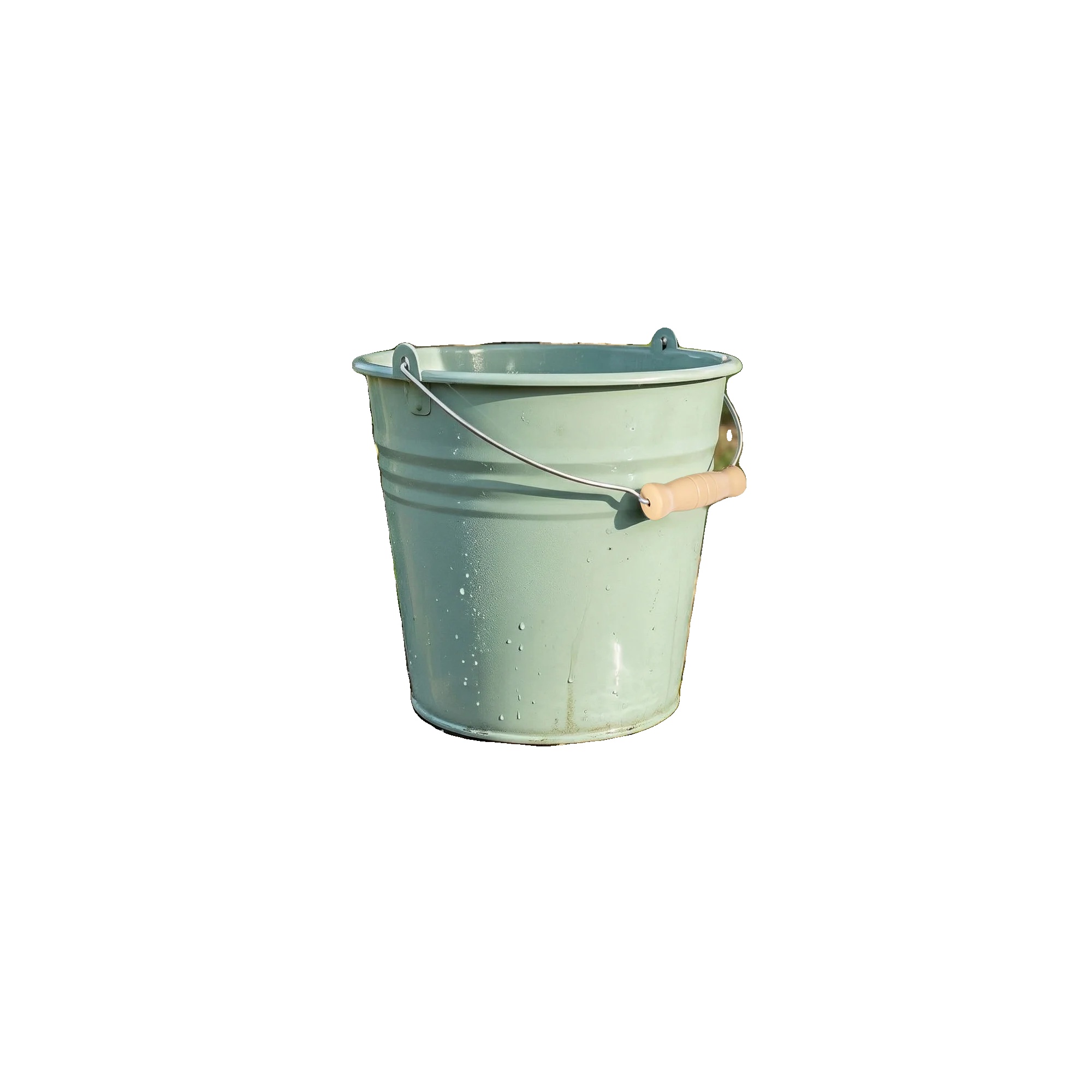 Eimer, 7l Fassungsvermögen, Ergonomischer Metallgriff, Grün