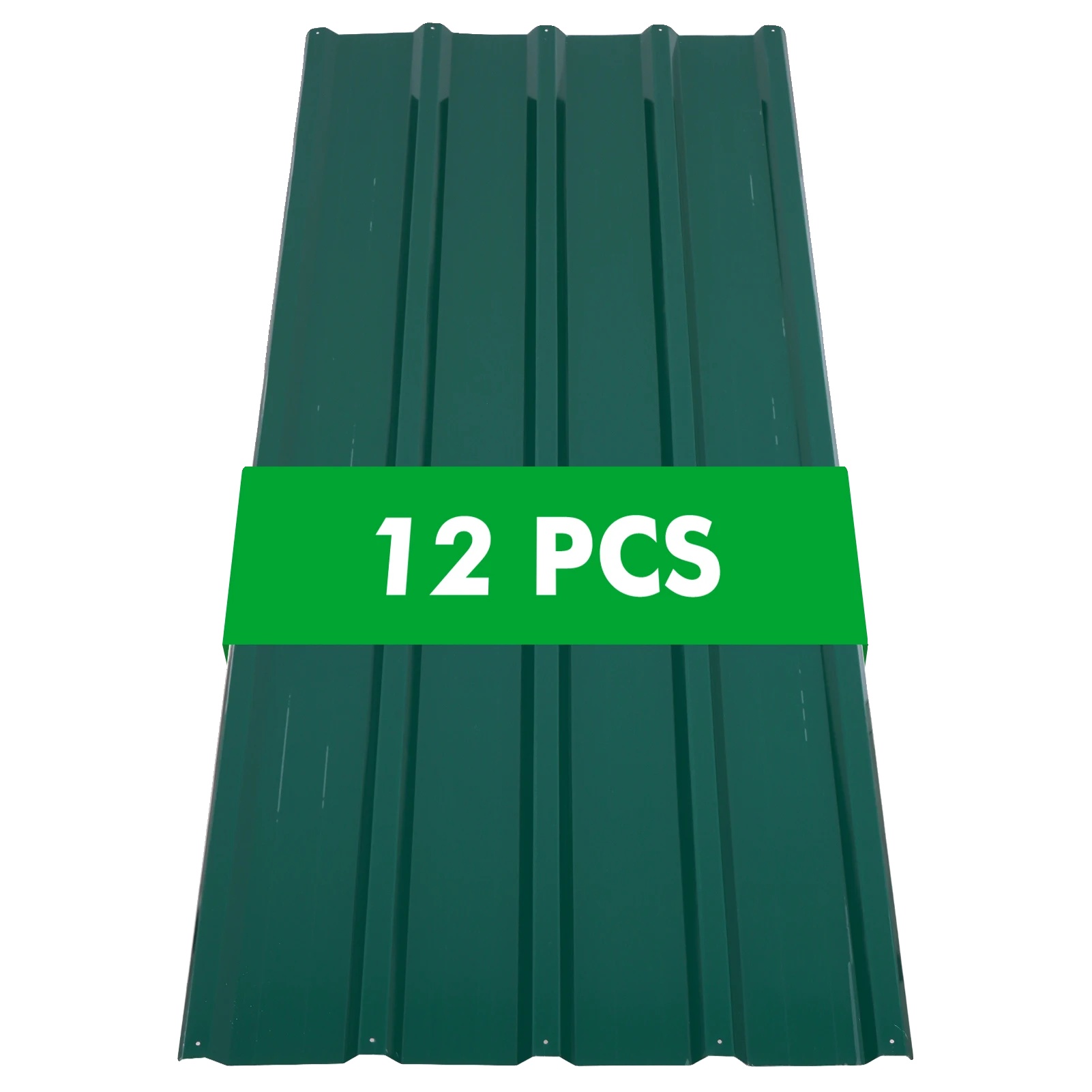 Dachpaneele, Verzinkter Stahl, 12-teiliges Set, Grün