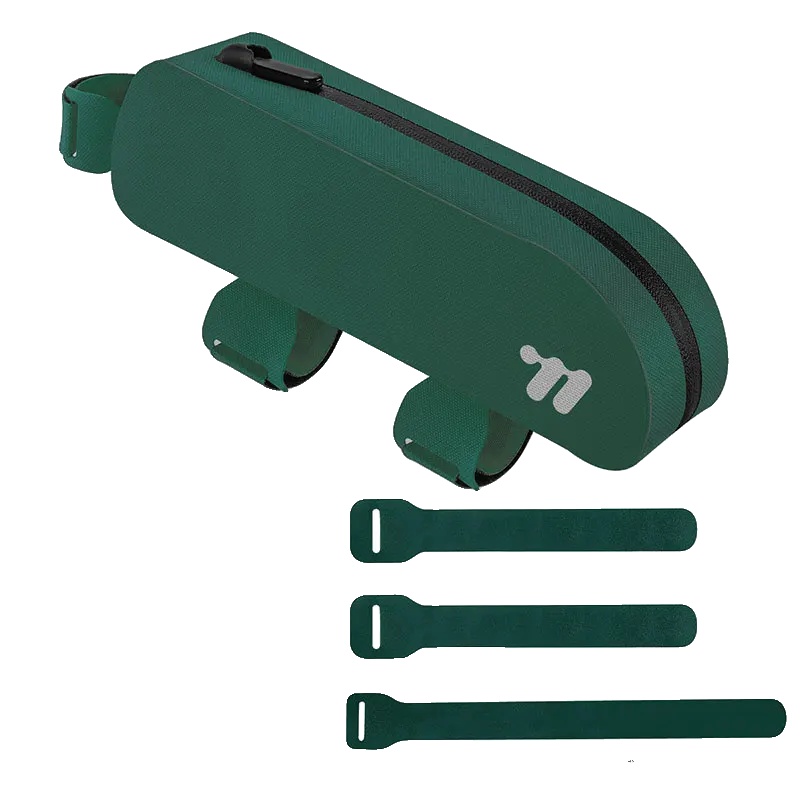 Oberrohrtasche, Wasserdicht, Leicht, Grün, 0.7l(22x6x5cm)