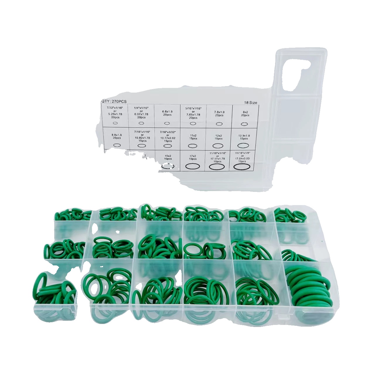 O-ring Dichtungsset, 225 Teile, Universelle Kompatibilität, 270 Stück Mit Box