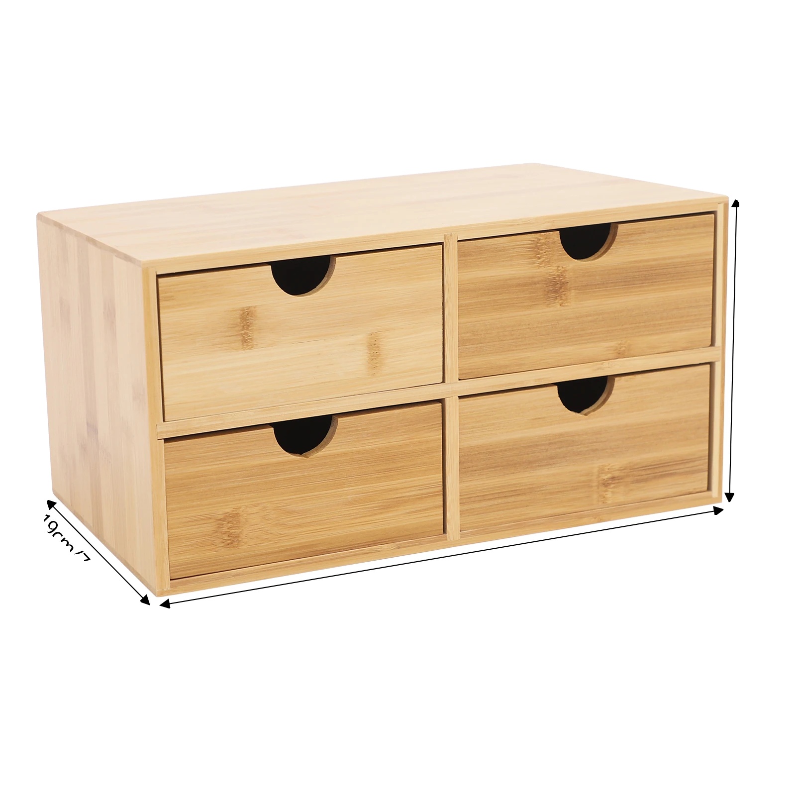 Schreibtischorganizer, Bambusmaterial, Elegantes Design, Holz