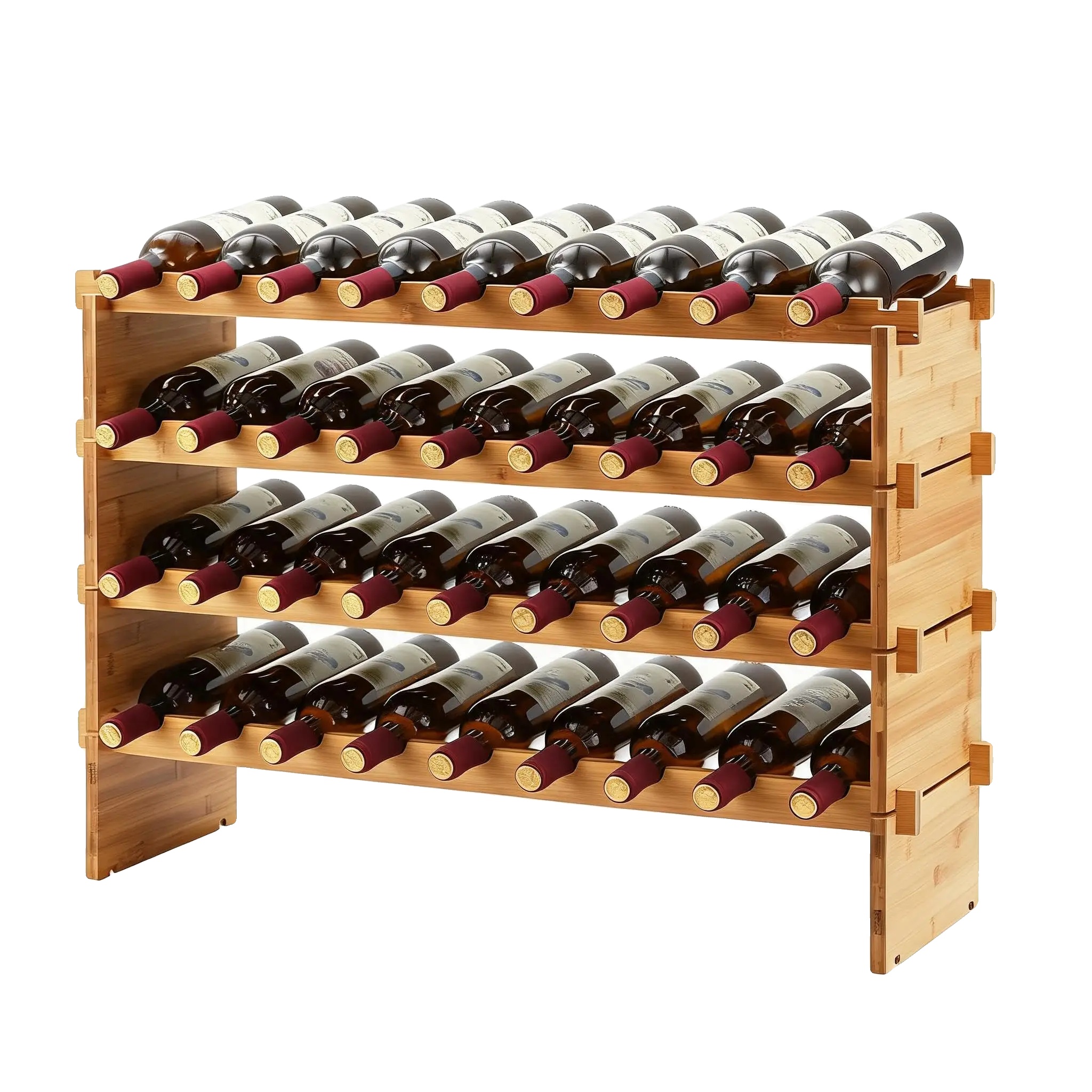 Weinregal, Für Bis Zu 72 Flaschen, Mehrstufiges Design, 84x26x54 Cm