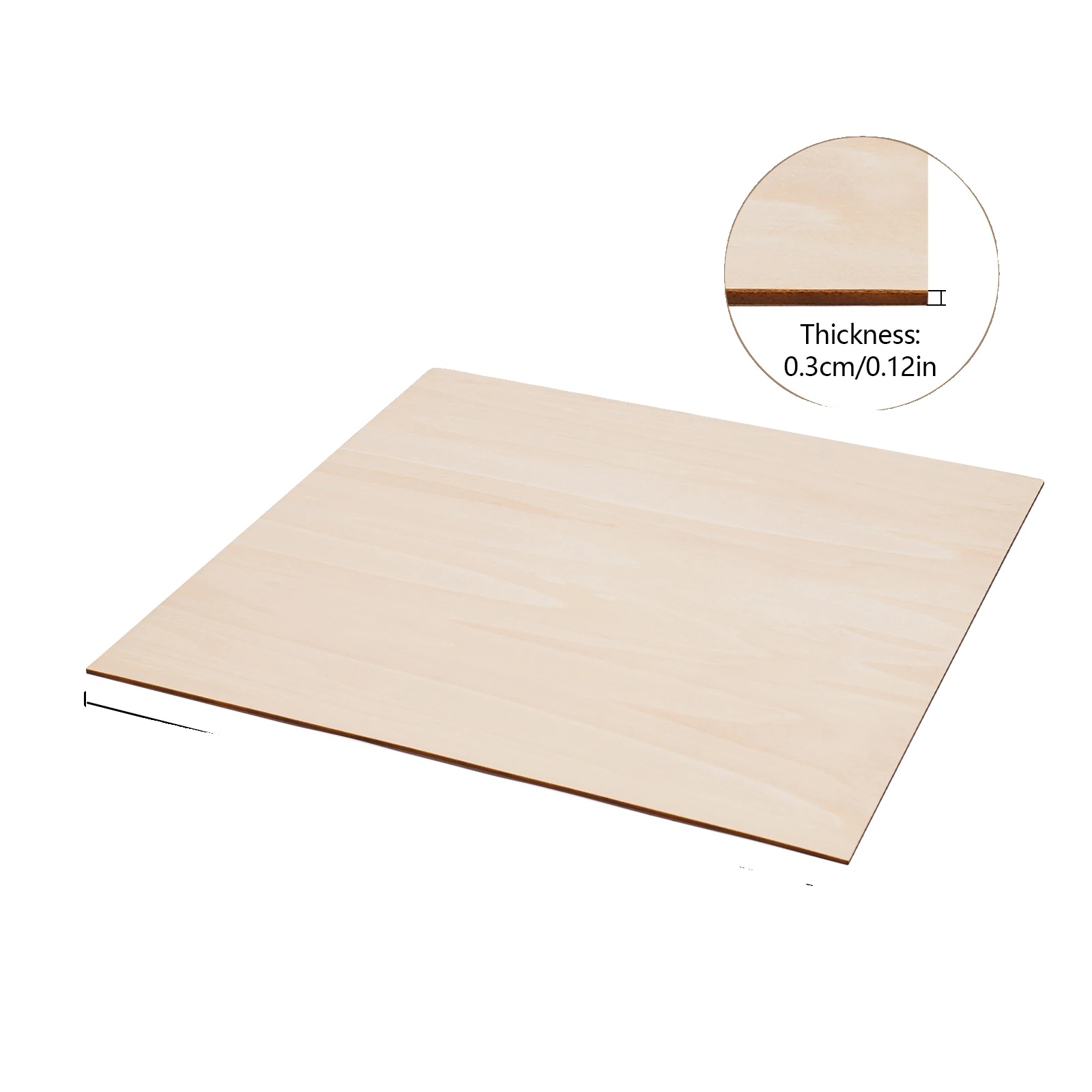 Holzplatte, 30 Stück Balsaholzblätter, 3 Mm Dicke, Hellbraun