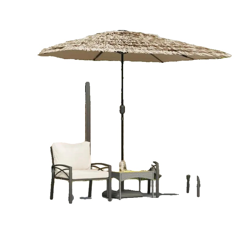 Gartenumbrella, Wasserdichtes Gewebe, Windresistentes Design, Helles Gelb