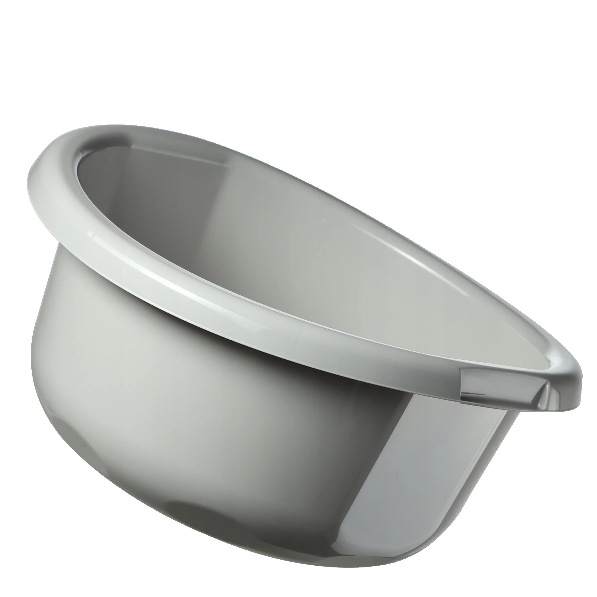 Kunststoffschüssel, Ergonomisches Design, Vielseitige Verwendung, Hellgrau, Xl