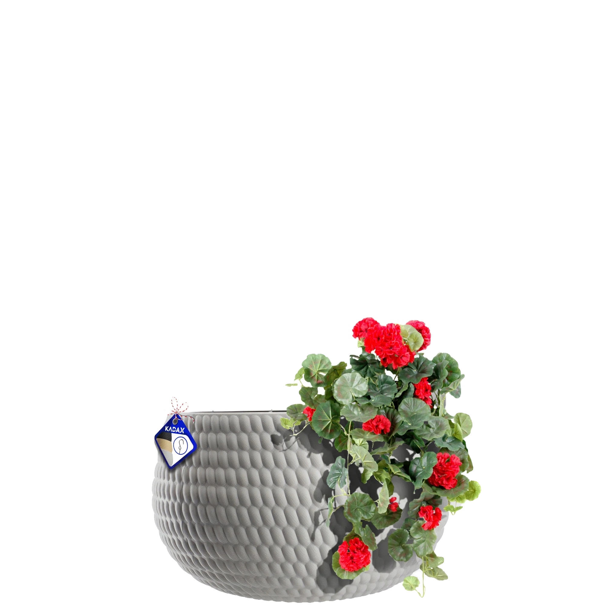 Hängender Blumentopf, Stilvolles Design, Platzsparend, Hellgrau
