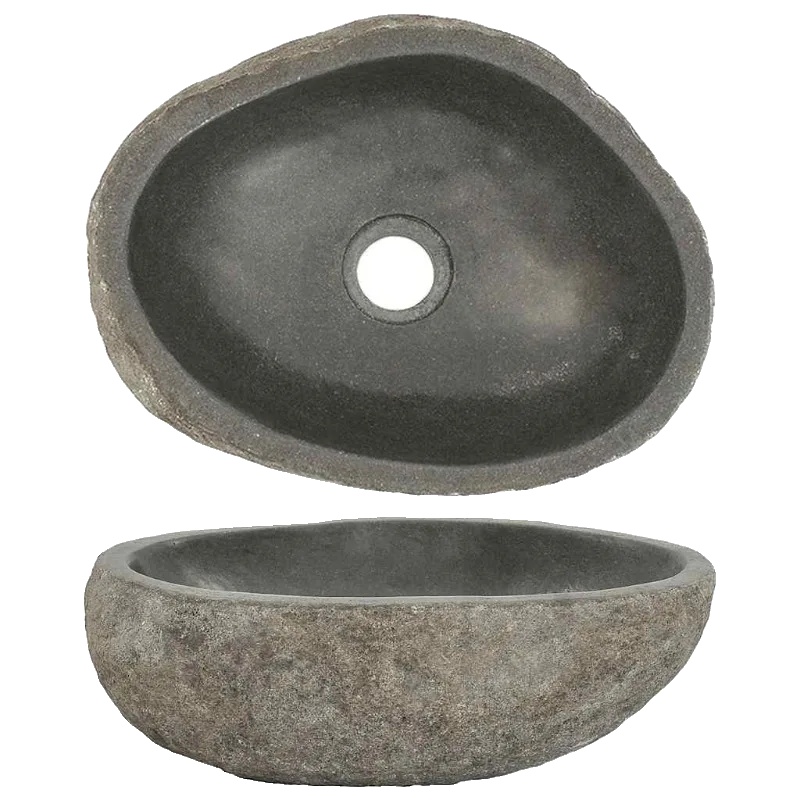Waschbecken, Elegantes Ovales Design, Langlebiges Keramikmaterial, Hellgrau