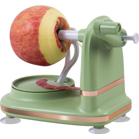 Automatischer Apfelschäler - Birnenschäler Und Kernentferner Für Die Küche (hellgrün) - Geeignet Für Die Heimische Küche, Zur Schnellen Zubereitung Von Apfelkuchen.