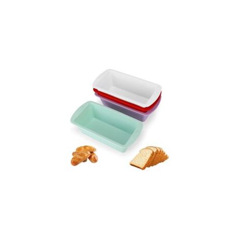 Silikon-kuchenform – 4 Stück, Mini-rechteck-silikonform Mit Antihaftbeschichtung, 20 × 9,5 × 5,5 Cm – Für Brot/kuchen