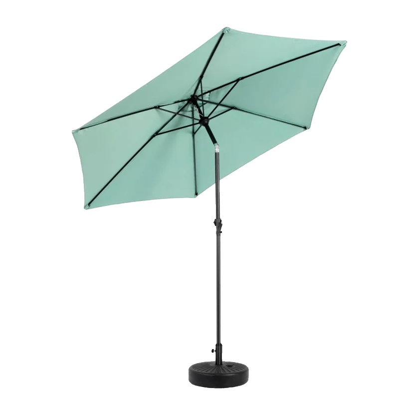Gartenumbrella, Uv-beständiger Stoff, Stabiler Rahmen, Hellgrün