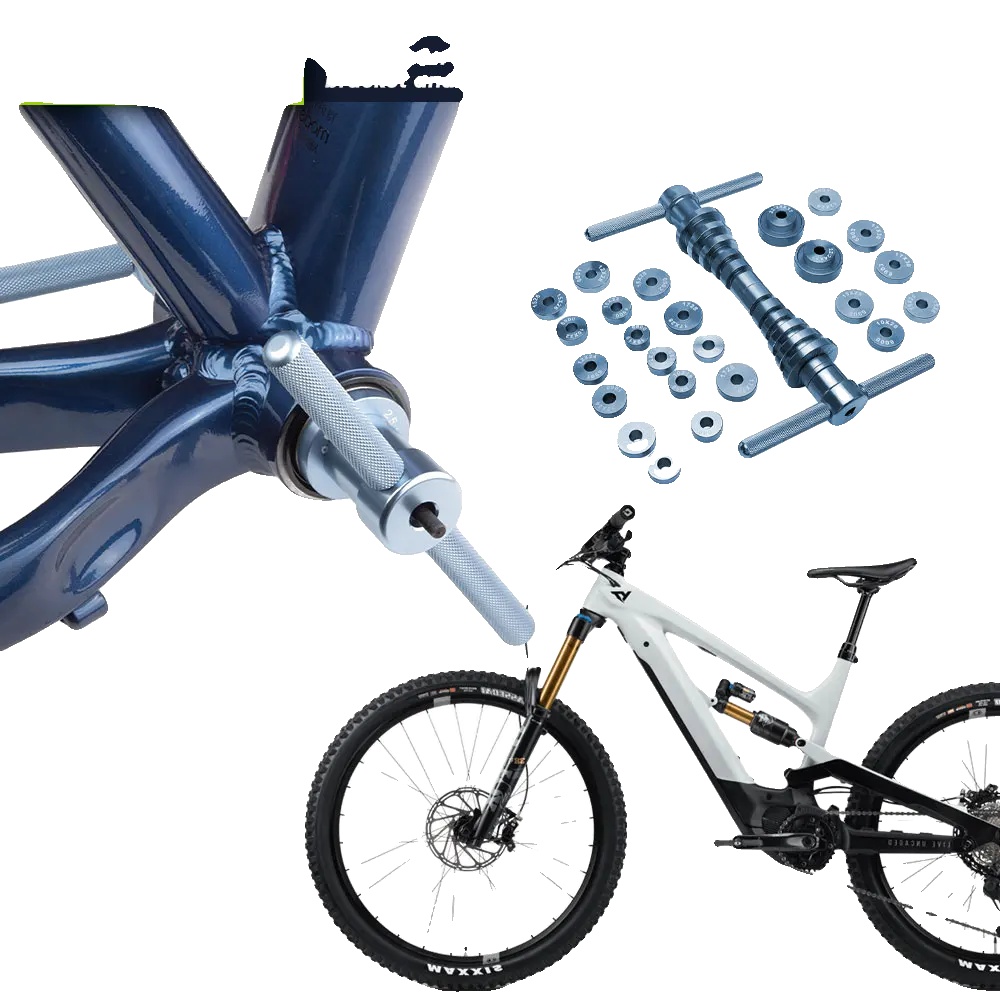 Lagerpressen-kit Für Fahrräder, 25 Teile, Aluminiumlegierung, Multifunktionale Installationswerkzeuge, Kompatibel Mit Verschiedenen Lagern, Hellblau