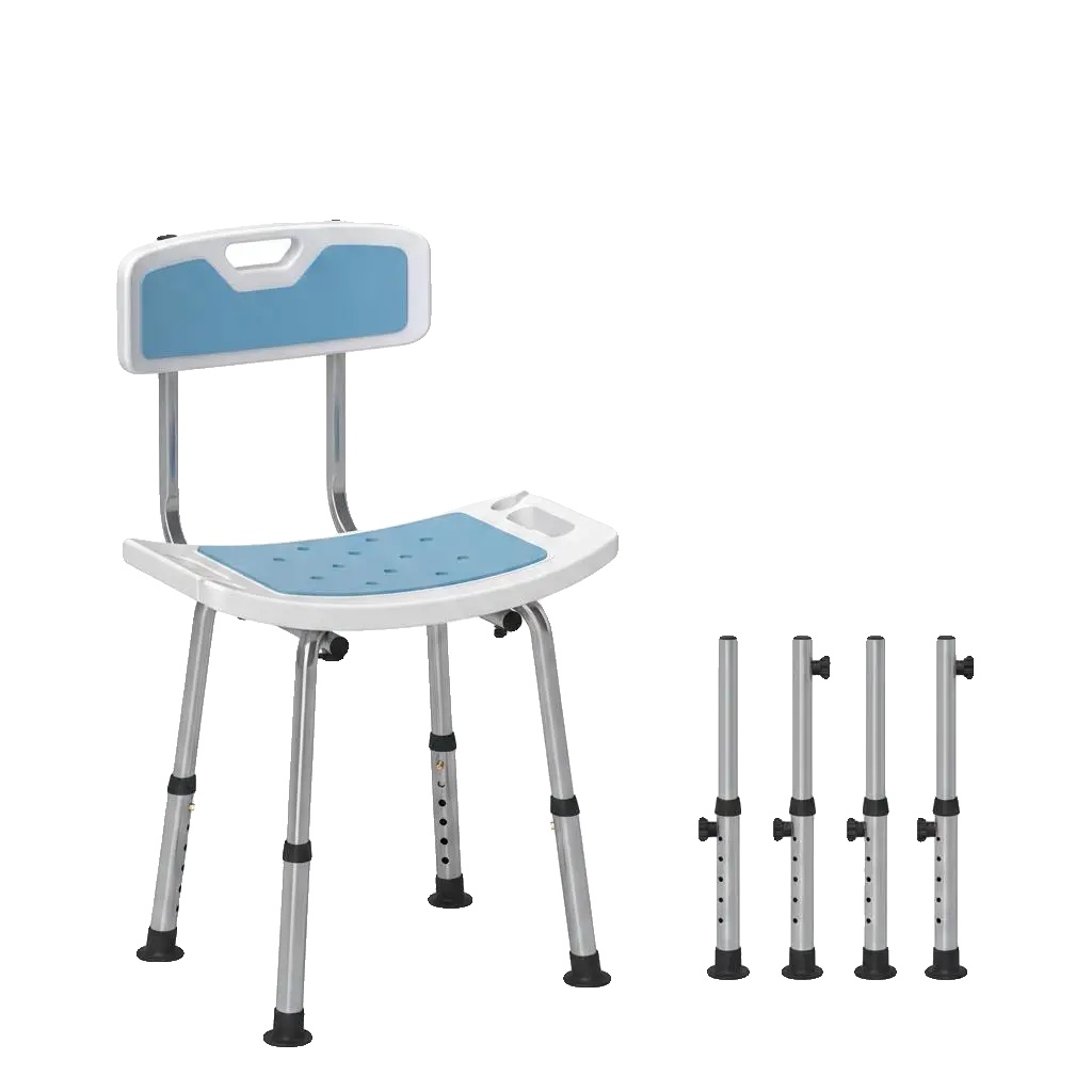 Duschhocker, Höhenverstellbar, Rutschfestes Design, T1003-01-12281