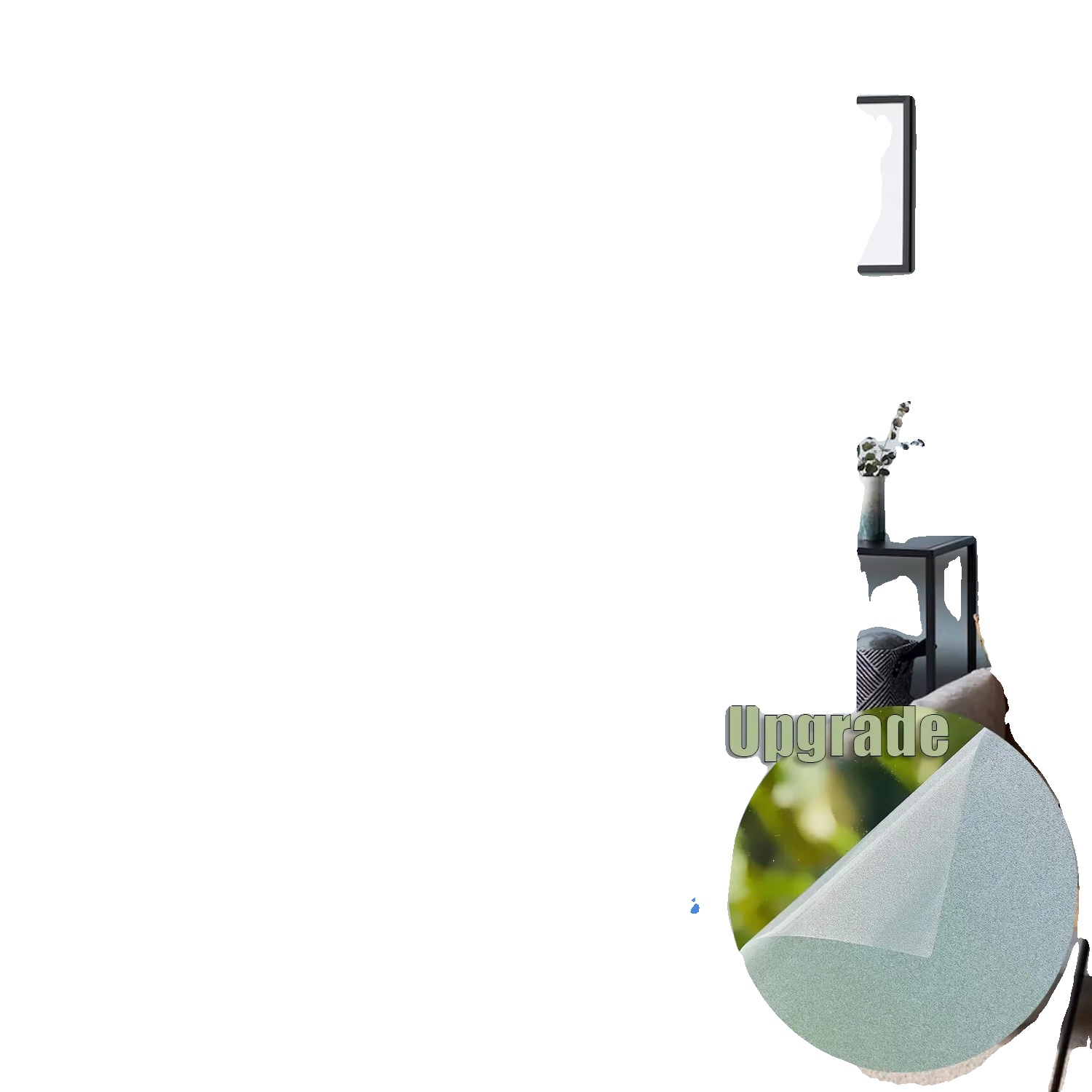 Glasfolie, Mattes Design, Uv-schutz, Chunmosha-e, 30cmx5m