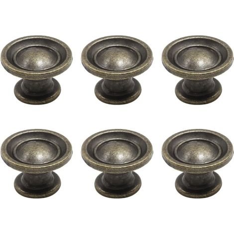Runde Vintage-griffe – Für Möbel, Schränke, Kleiderschränke Usw. – Kupfer (6er-set), Große Ausführung