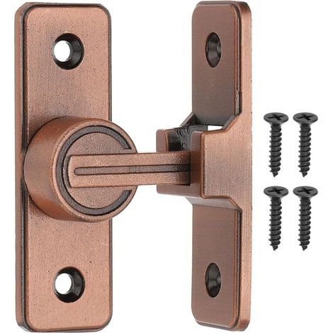 Scheunentorriegel, 90-grad-kippriegel – Geeignet Für Garten, Außenbereich, Garage (kupfer), 1 Set