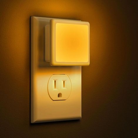 Wandmontiertes Nachtlicht Mit Automatischem Schalter, Ideal Für Schlafzimmer, Badezimmer, Flure Usw. – 1 Stück, Warmes Licht