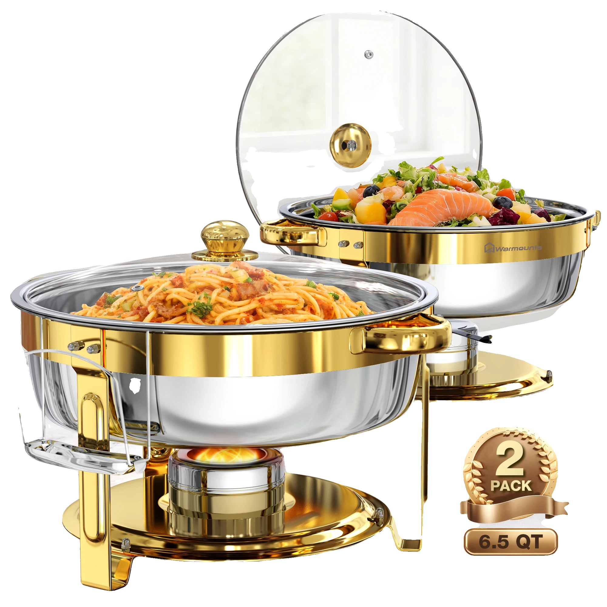 Chafing Dish, Elegantes Design, Großzügige Kapazität, 2pack