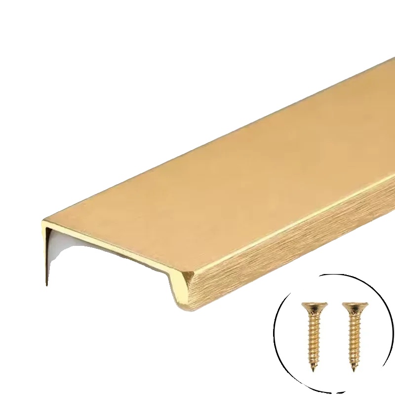 Möbelgriff & -knopf, Modernes Design, Langlebige Aluminiumlegierung, 8cm-gold, 10 Sets-c