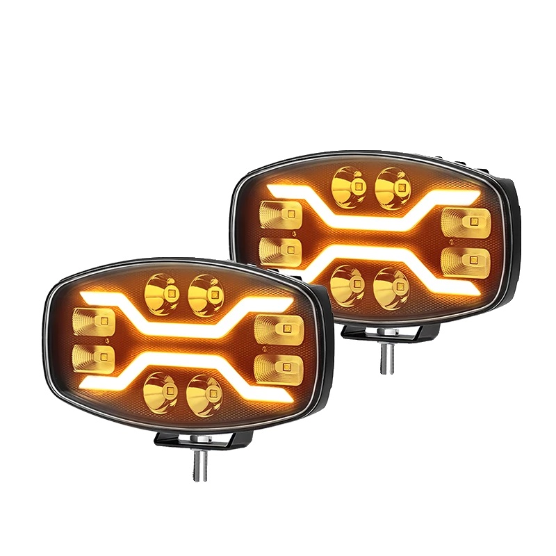 Arbeitslicht, Universelle Passform, Hohe Helligkeit, 2pcs 8 Linsen 10 Zoll