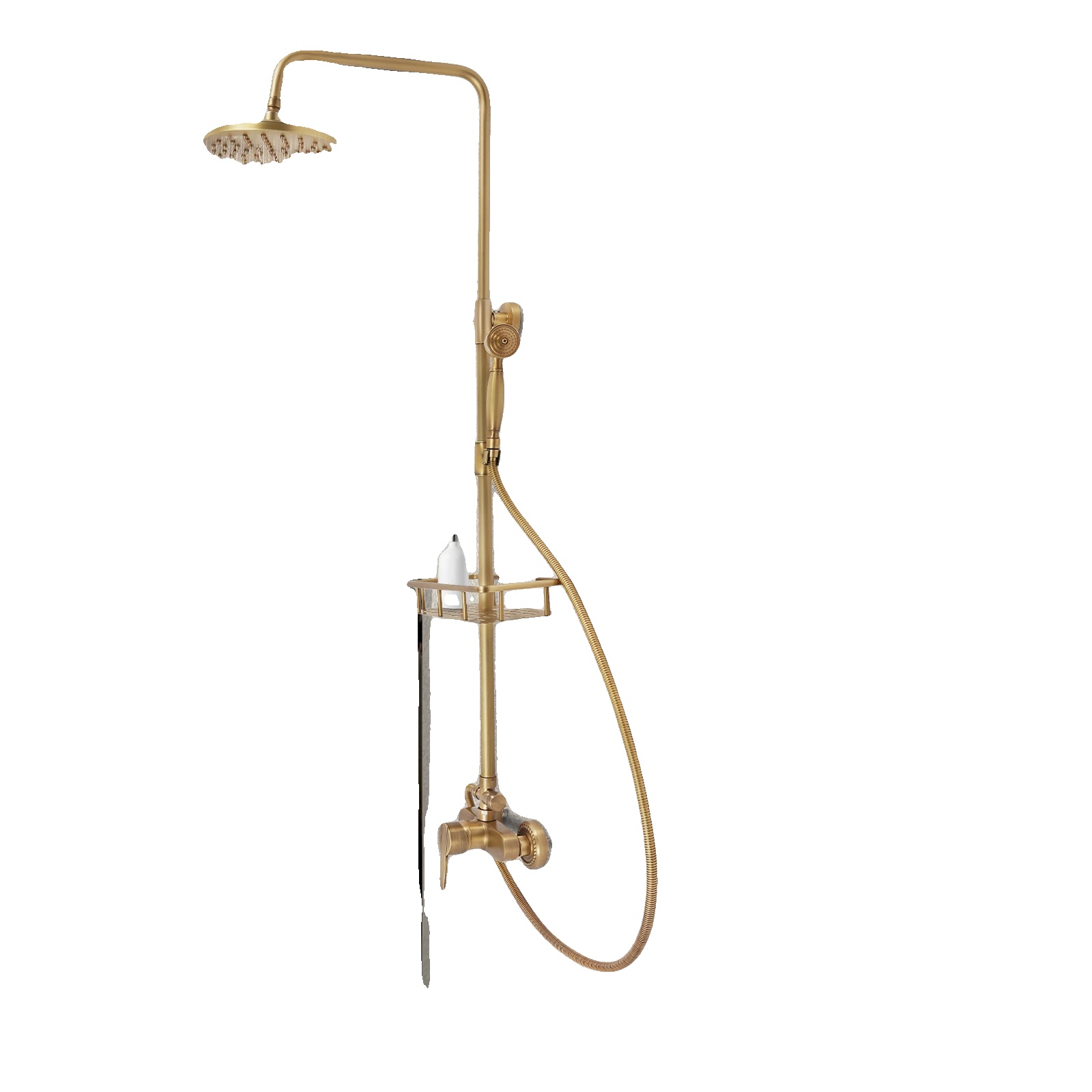 Duschset, Hochwertiges Messing, Zwei Wasserabgabemodi, Leckfreie Leistung, Wandmontiertes Design, Einfach Zu Installieren
