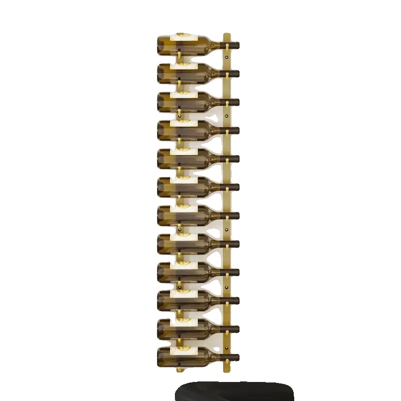 Weinregal, Goldenes Eisen, Wandmontage-design, Gold