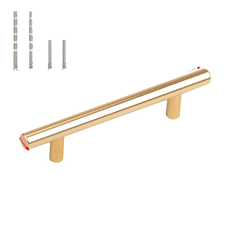 Möbelgriff & -knopf, Edelstahl, Vielseitige Verwendung, 20 Stück Gold 96mm